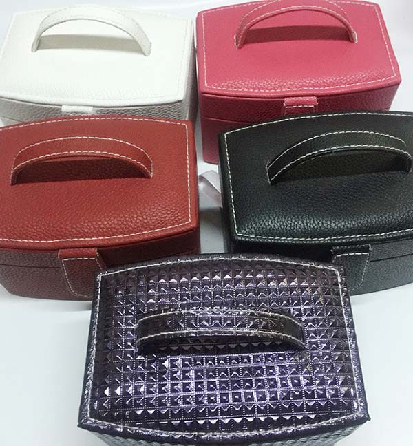 Litchi PU Faux Leather Package Material