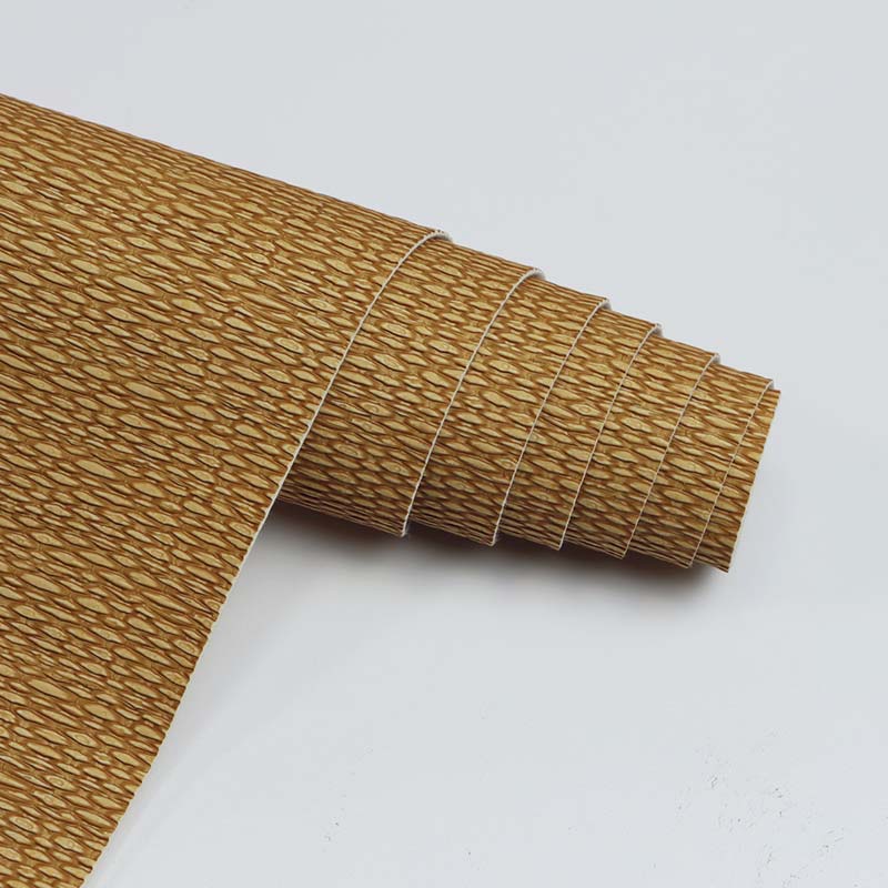 Straw Mat Pattern PVC Leather Upholstery Decor Material