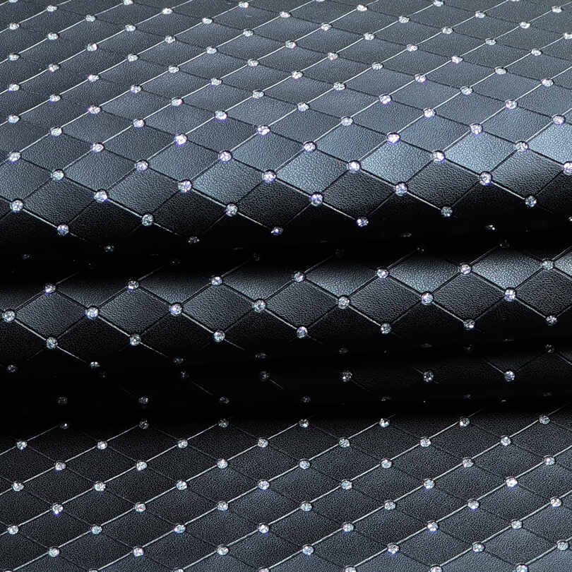 Tela de empacotamento de guarda-joias de couro PU de imitação de diamantes