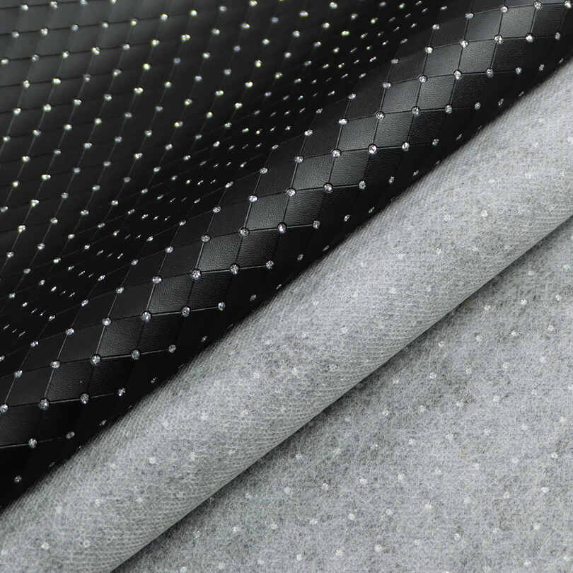 Tela de empacotamento de guarda-joias de couro PU de imitação de diamantes
