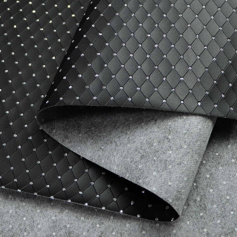 Tela de empacotamento de guarda-joias de couro PU de imitação de diamantes