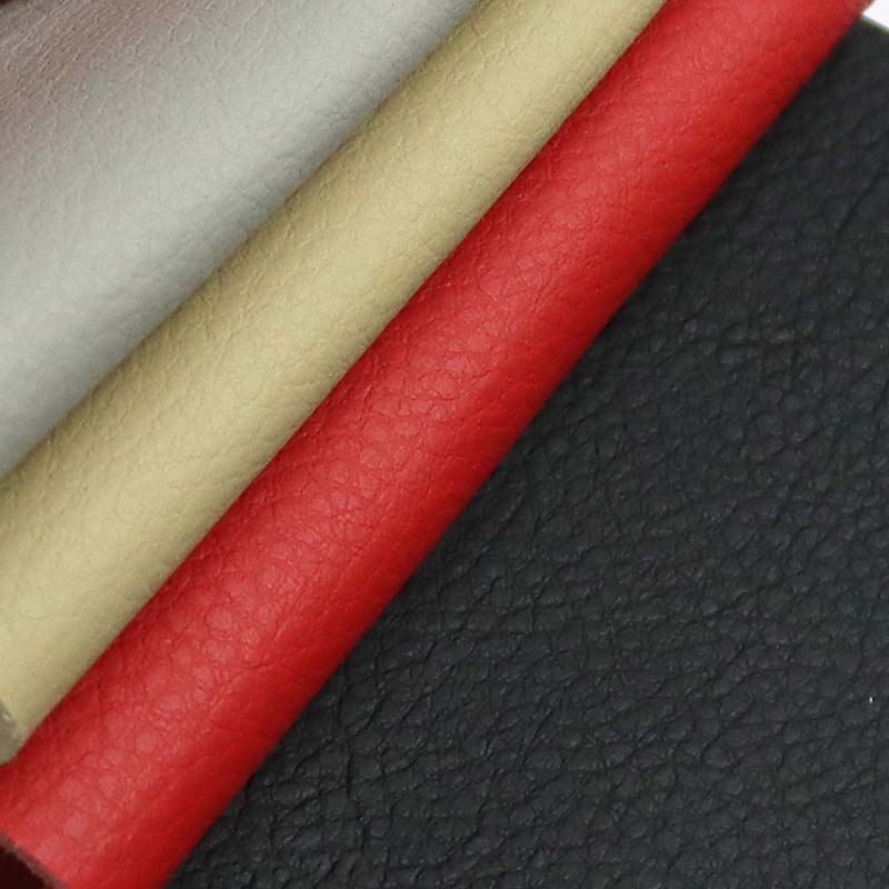 Tecido de couro de microfibra para automóvel lichia
