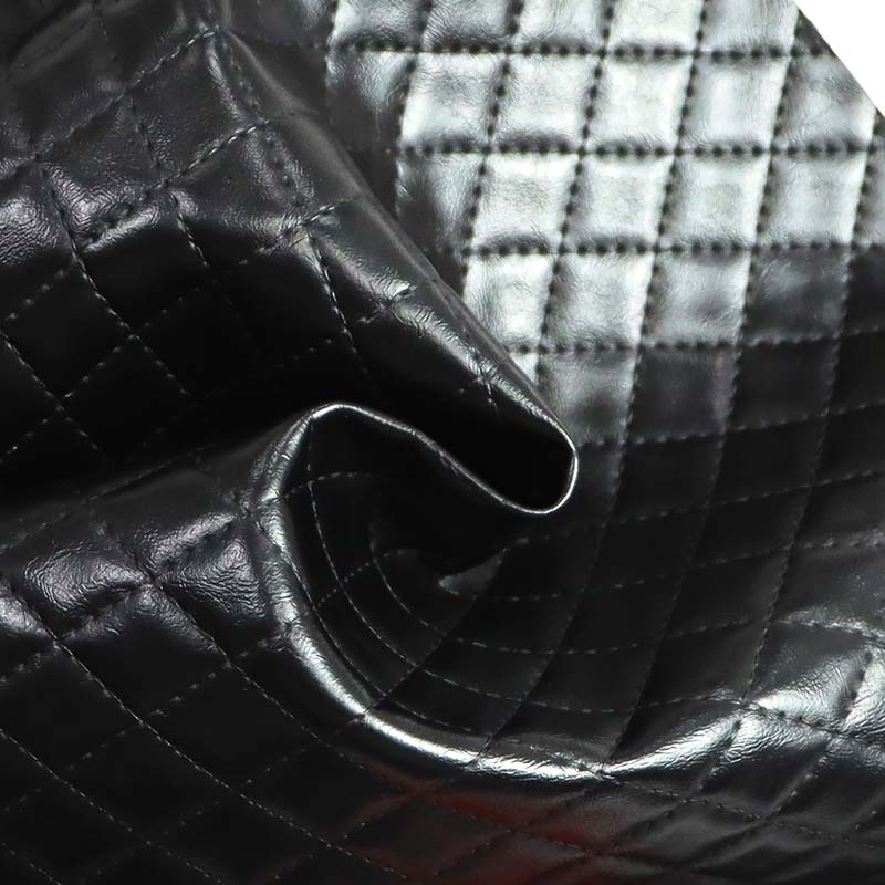 Couro de imitação de PVC para estofamento doméstico com padrão de diamante