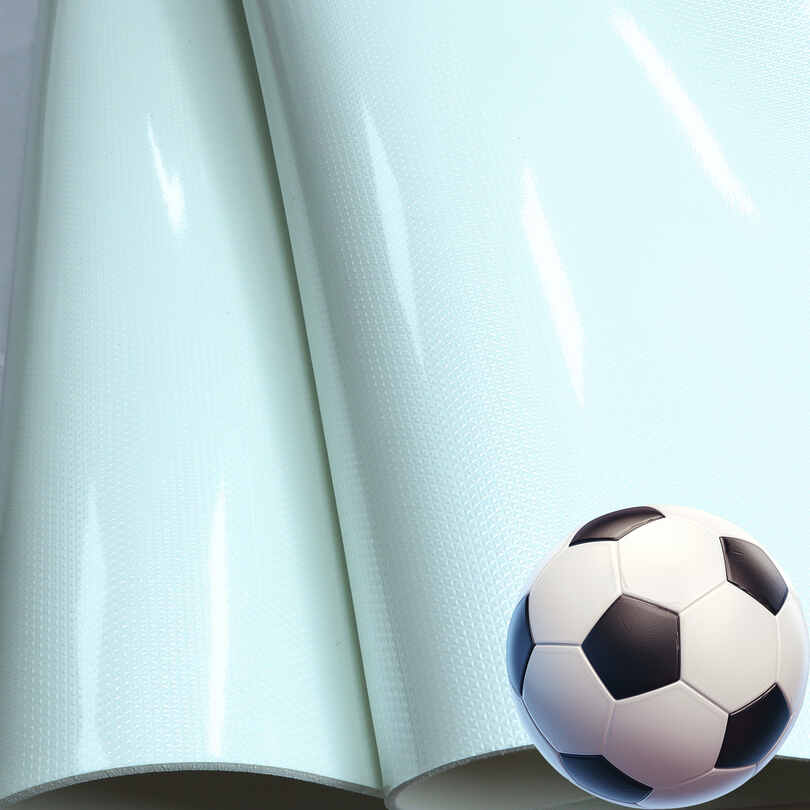 Material de couro PU brilhante com espelho de cristal para bolas de futebol