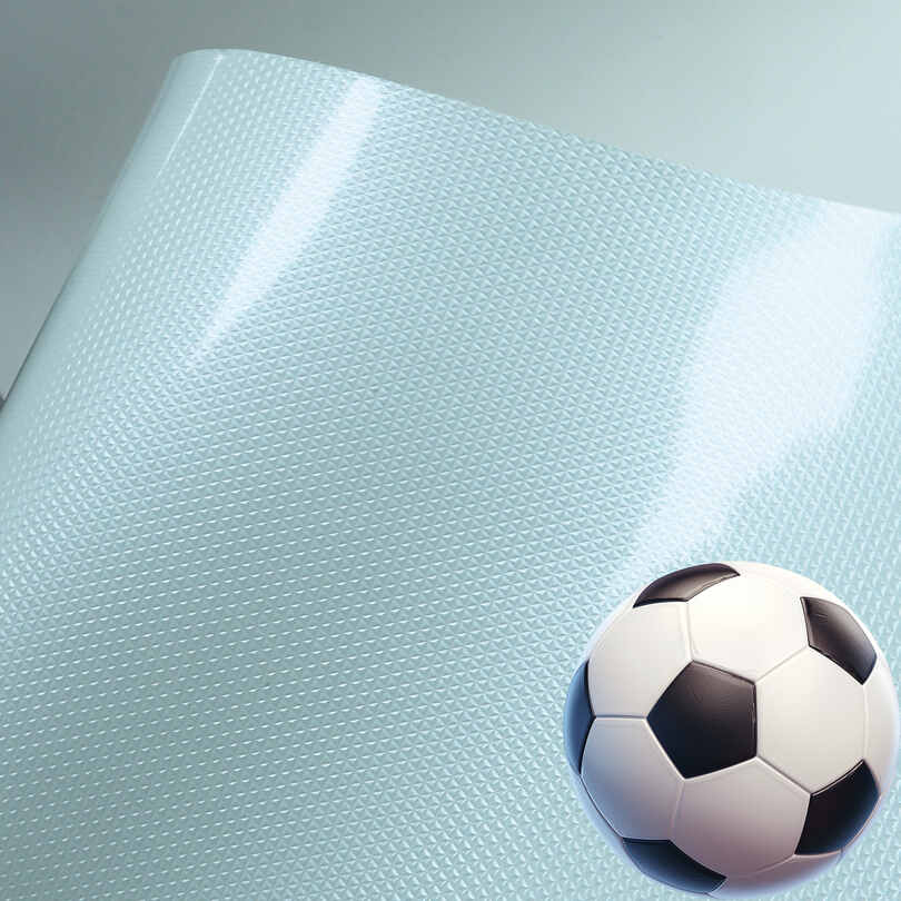 Material de couro PU brilhante com espelho de cristal para bolas de futebol