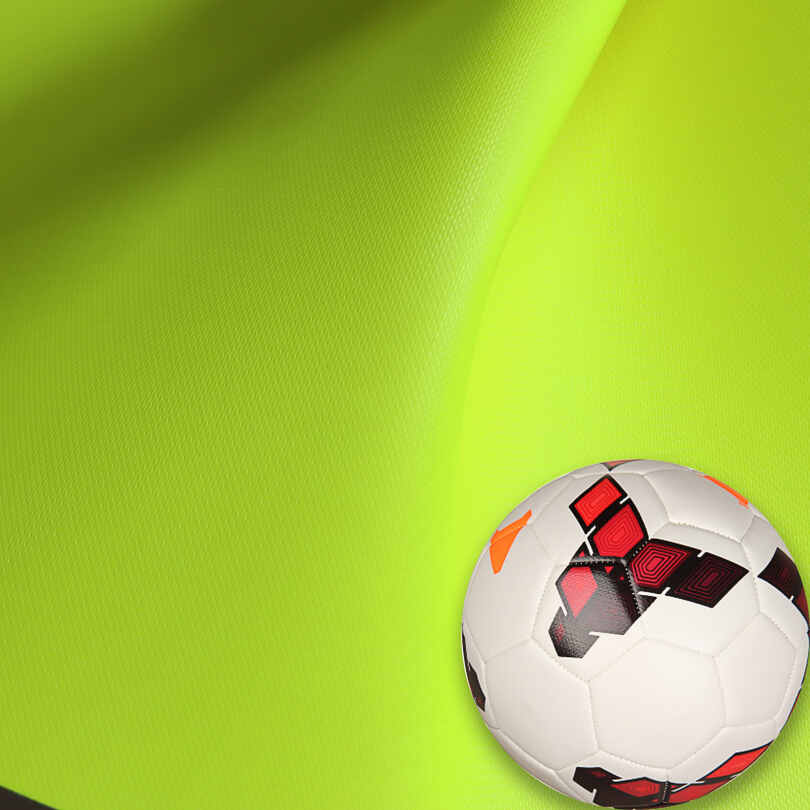Tecido de couro PU para bolas de futebol de fluoresceína