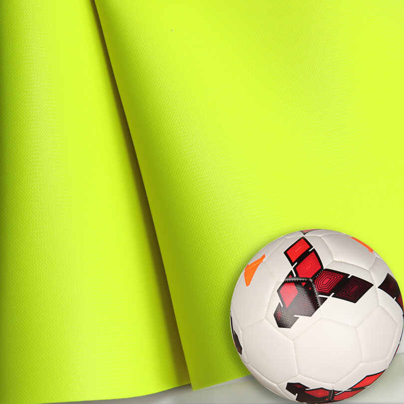 Tecido de couro PU para bolas de futebol de fluoresceína