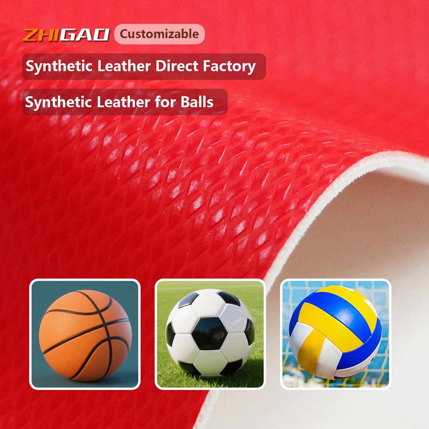 Couro PU para bola, basquete e futebol, couro esportivo Couro PU para bola, basquete e futebol, couro esportivo