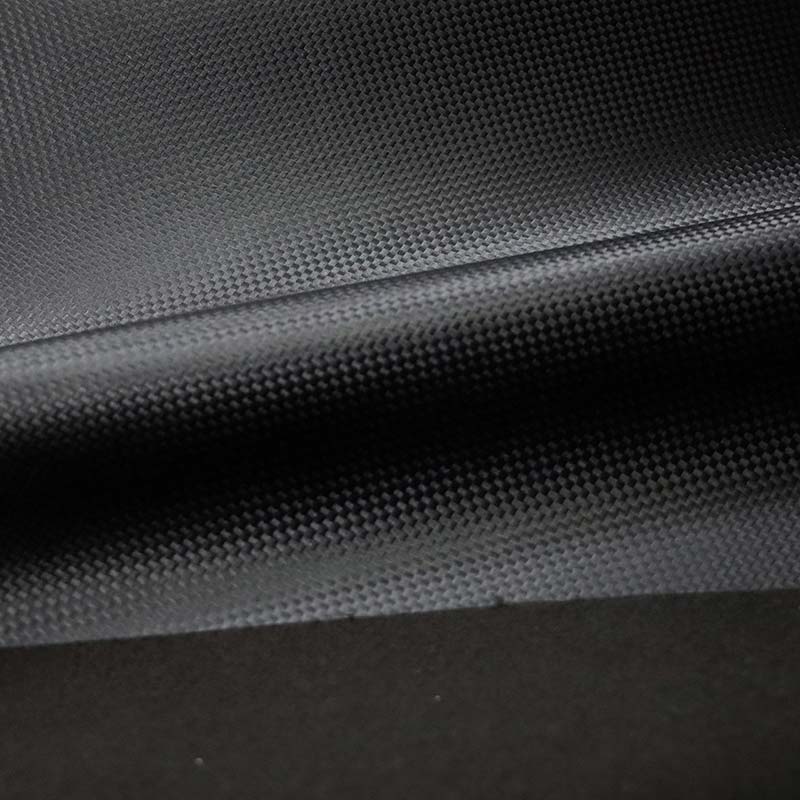 Tecido interior de carro artificial de couro sintético de PVC de fibra de carbono