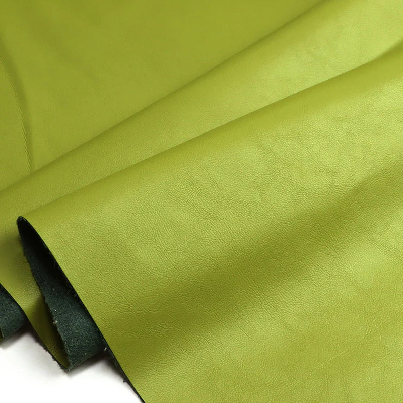 Tecido para roupas de couro sintético PU com suporte de camurça da mesma cor
