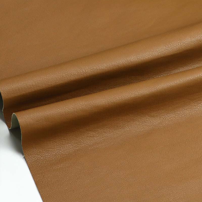 Material de vestuário de couro PU com suporte de tricô super macio